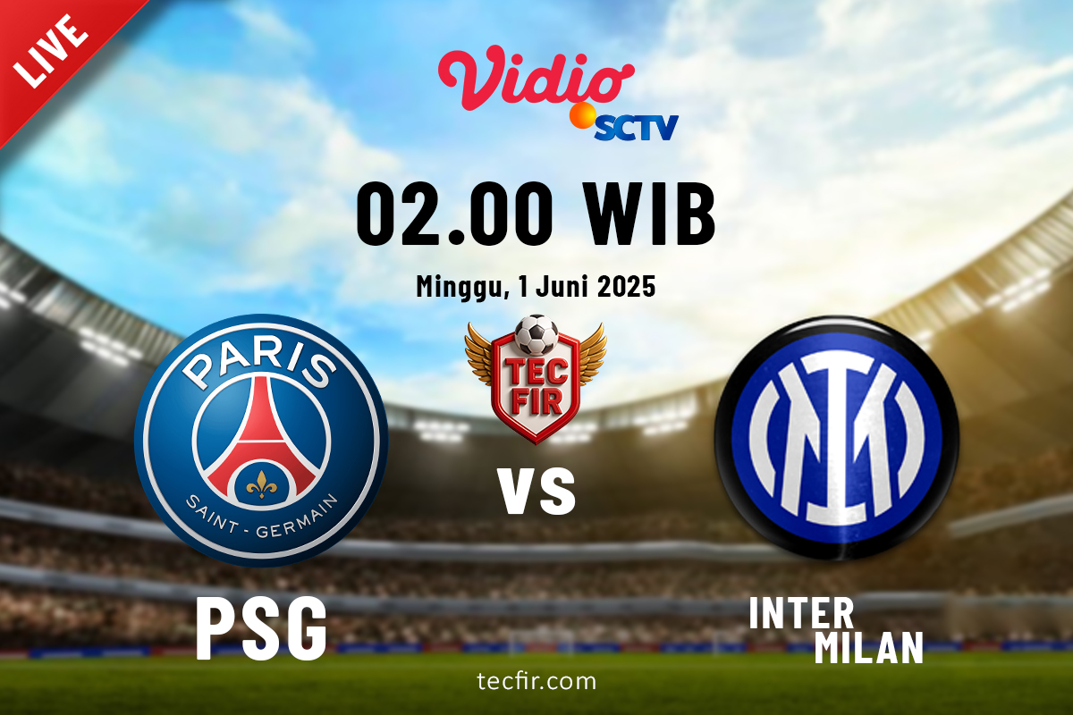 🎥 Link Nonton Live Final UCL : PSG vs Inter Milan