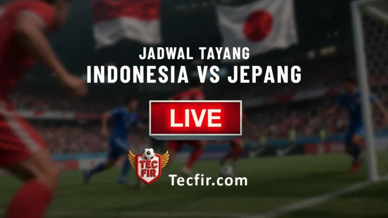 Jadwal Tayang Indonesia vs Jepang (Dan Link Nonton)