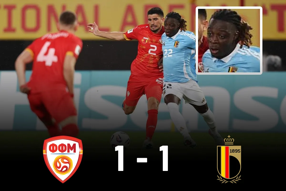 Hasil Makedonia Utara vs Belgia: Alioski Selamatkan Poin di Menit Akhir